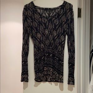 BCBG M / LONG SLEEVE PRINT